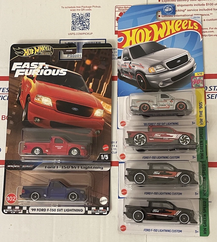 2024 Hot Wheels Premium Fast & Furious/ Boulevard Ford F-150 SVT Lightning Lot - Image 1 of 1
