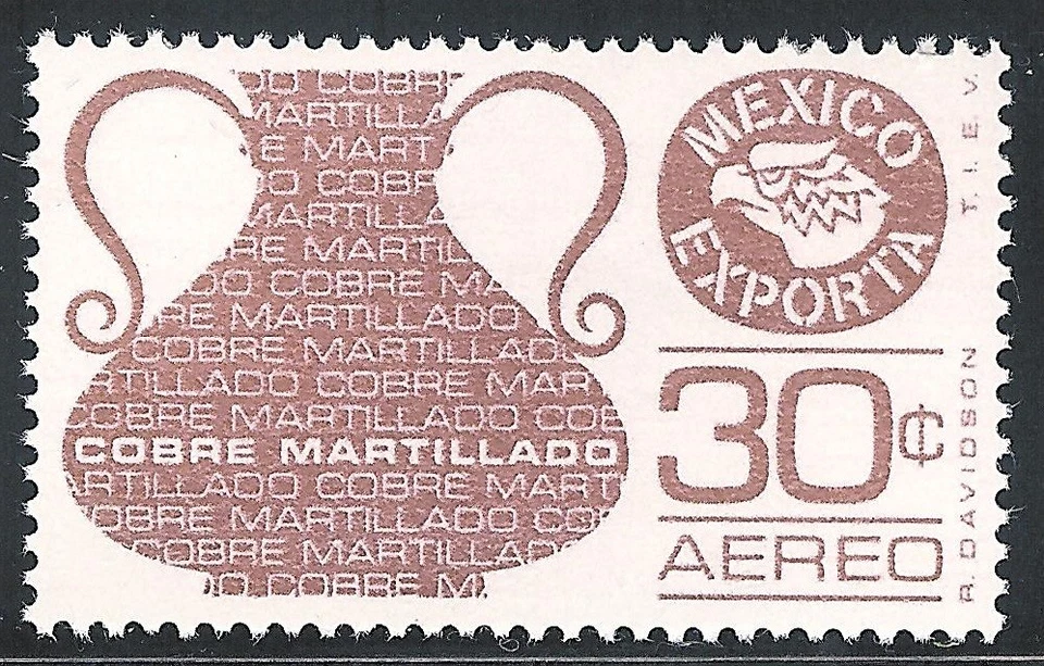 pe003a México Exporta MNH papel 1; Sc#C486 Mc#1501 Et#ex003a, Red Cooper Foto 1 de 1
