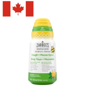 Zarbee's Children's Cough + Mucus Syrup, Zinc, Honey, Elderberry, English Ivy Le - Picture 1 of 1