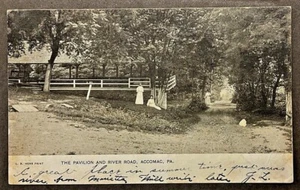 Accomac PA Early View of River Road and Pavillion Accomac PA SHIPS FREE - Picture 1 of 2