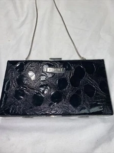 MICHE Black Hard Shell Clutch Wallet Organizer Evening Bag Handbag .Excellent!! - Picture 1 of 12
