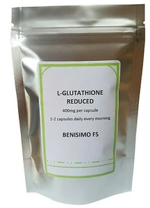 Reduziertes L-Glutathion 400 mg pflanzliche Kapseln Multi-Angebot, beste Tabletten - Bild 1 von 2