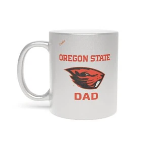 Oregon State DAD Beavers Metallic Mug (Silver) - Picture 1 of 5