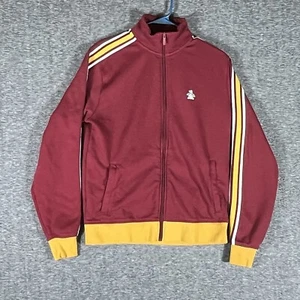Original Penguin by Munsingwear Track Jacket Mens Size S Red Yellow Full Zip - Picture 1 of 7