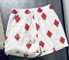 Kasia Haven artemis shorts Women Size Xs Red And Ivory