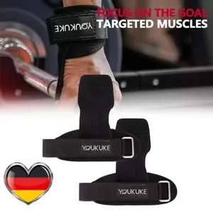 Zughilfen Zughilfe Grips Gym Fitness Sport Handschuhe Krafttraining Herren Frau - Bild 1 von 13