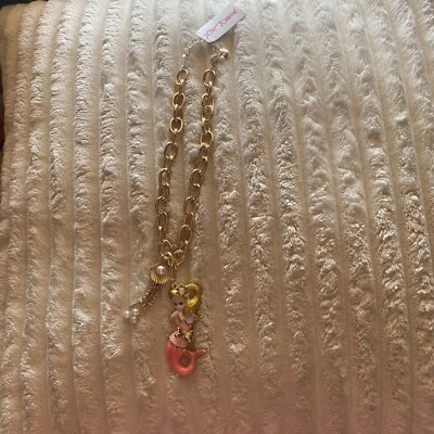 Collar Betsey Johnson Control de Crucero Sirena y Concha Foto 1 de 4