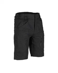 PANTALONE CORTO BERMUDA TIPO MILITARE BY MIL-TEC MODELLO ASSAULT DI COLORE NERO - Imagen 1 de 2