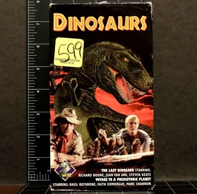 Dinosaurs 2 VHS movie set 1997 OOP Voyage Prehistoric Planet Last Dino sci-fi Foto 1 de 4
