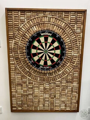 Large Handmade Bespoke Cork DartBoard Backer Dartboard Surround  48" x 34" - Image 1 of 4