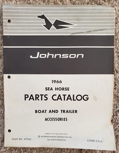 1966 Johnson Sea Horse Parts Catalog - Boat and Trailer Accessories        E - Picture 1 of 5