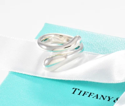 $1,000 Size 6.5 Tiffany & Co Sterling Silver Elsa Peretti Teardrop Ring in Pouch - Изображение 1 из 4