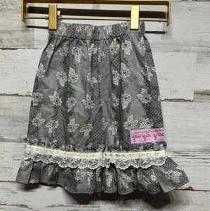 Girls Size 12m Georgia Grace Grey Floral Ruffle Pants - Good Used Condition - Picture 1 of 3