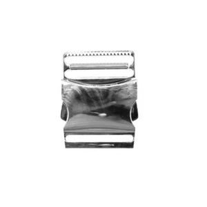 Hebilla de metal 40 mm bolsillos plateados, mochilas traseras, estuche (precio = 1 pieza) - Imagen 1 de 2
