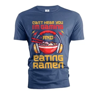 Camiseta de juego y ramen para hombre Regalos para jugadores Camisa gastronómica Regalo japonés - Imagen 1 de 13