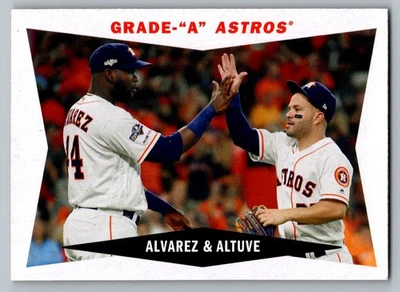 2020 Topps Archives #60CC-AA Grade "A" Astros (Alvarez / Altuve) - Image 1 of 2