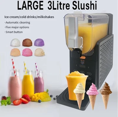 Large 3 Litre Slushie Frozen Drink Maker 5 Modes Home Slush Machine, 300w - image 1 of 4
