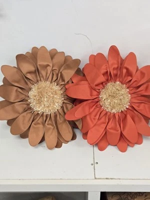 Beautiful Boho Sunflower Decorative Pillows Set of 2 - Image 1 of 4