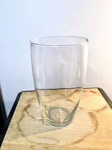 Vintage Clear Glass Flower Vase From Czechoslovakia Minimalist 1970’s - Picture 1 of 17