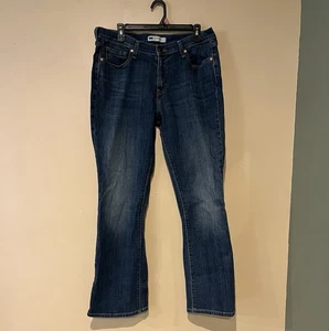 Jeans bootcut Levis 515 donna taglia 14 MB blu denim retro patta tasca design zip - Foto 1 di 8