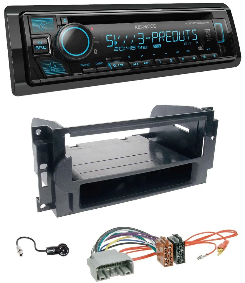Kenwood Bluetooth USB CD MP3 DAB Autoradio für Chrysler 300C Dodge Caliber Jeep - Bild 1 von 4