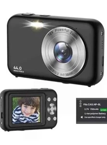 Digital Camera, 1080P HD 44MP Kids Digital Camera, LCD Screen Rechargeable Compa - Afbeelding 1 van 6