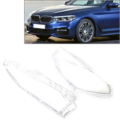 Headlight Headlamp Clear Lens Cover For 5 Series BMW G30 G31 G38 2017-2018 Pair - Image 1 of 4