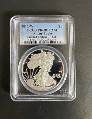 2012-W $1 American Silver Eagle Limited Edition Silver Proof PR68 Silver PCGS - Image 1 of 2