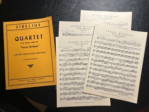 Sibelius String Quartet In D Minor Op 56 "Voces Intimae"  Violin, Viola, Cello - Picture 1 of 6