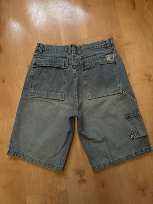 Pantalones Cortos Vintage PLUGG Denim BAGGY Streetwear Años 90 Talla 32 Hip Hop AZUL Jean Para Hombre Foto 1 de 4