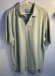 Jos A Banks Men's Polo Large Green "Stays Cool" Casual Very Good Condition S130 - Picture 1 of 3