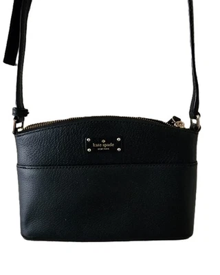 Bolso de Mano Kate Spade New York Grove Street Millie Cuero NEGRO Tono Dorado Herrajes Foto 1 de 4