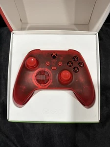 xbox series xs wireless controller custom Clear Red - Picture 1 of 5