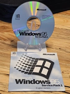 ULTRA RARE: Microsoft Windows 95 Service Pack 1 CD (+ Japanese Variant CD)! - Picture 1 of 3