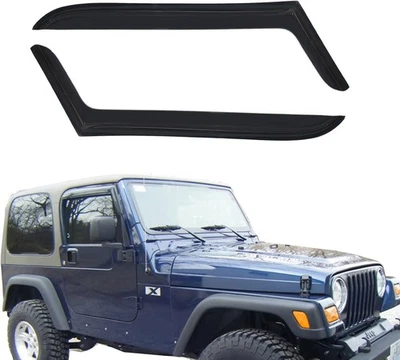 Deflector de viento para Jeep Wrangler TJ 1997-2006 puerta delantera humo sol/lluvia protector Foto 1 de 4