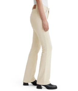 Levi's 725 High-Rise Bootcut Soft Stretch Corduroy Jeans - White Smoke 30x30 NWT - Picture 1 of 2