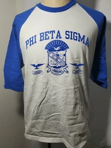 PHI BETA SIGMA FRATERNITY SHORT SLEEVE BASEBALL SHIRT Large - Picture 1 of 3