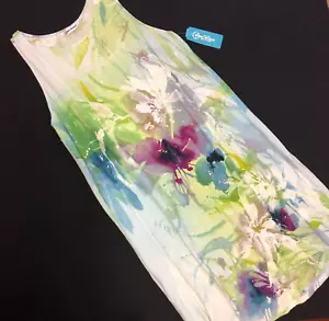 NEW Jams World Tank Dress "Magical" Print Multicolor 100% Rayon Made in Hawaii M - Picture 1 of 12