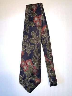 Corbata XMI para Nordstrom cosida a mano para hombre azul verde borgoña floral hecha en EE. UU. Foto 1 de 4