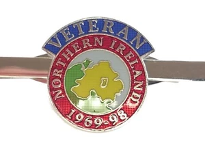 NI Nordirland Streitkräfte Veteran Krawattenklammer Militär Schiebestange Pin v2 - Bild 1 von 1