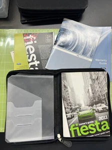 2011 FORD FIESTA OWNERS MANUAL SET WITH CASE OEM USED COMPLETE. - Picture 1 of 3