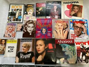 Madonna BOOK, HARDCOPY, PAMPHLET, MAGAZINE & ASSORTED  LOT 1985-1996