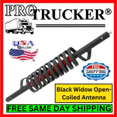 Антенна любительская Black Widow 27 дюймов красная с открытой катушкой 15 000 Вт 26,0–29,0 МГц сделано в США - Изображение 1 из 4