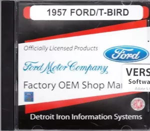 1957 Ford Thunderbird Factory Service Repair Manual & Parts Catalog on CD - Picture 1 of 1