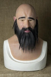 Silicone Mask "Wilhelm" Halloween Masks Old Man Realistic, Halloween Hand Made - Picture 1 of 6