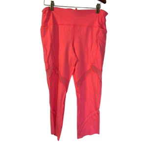 Lululemon Women's On Pace Crop 21" Leggings Size 10 Drop In Pockets Running Gym - Picture 1 of 8