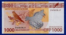 French Pacific Territories 1000 Francs ND(2014), P-6(3) Almost UNC Banknotes