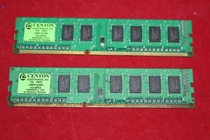 Lot of 2 x Centon (Elpida) 1GB DDR3 DIMM PC3-8500 1066Mhz Desktop Memory RAM 2Gb - Picture 1 of 2