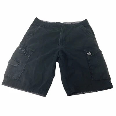 Pantalones Cortos London Fog Para Hombre Talla W32 Desteñidos Negros Carga Pana Informales Bolsillos Foto 1 de 4