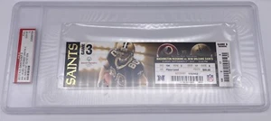 9/9/2012 Robert Griffin III NFL Debut Redskins Saints Ticket PSA 10 Pop 1 RGIII - Picture 1 of 5